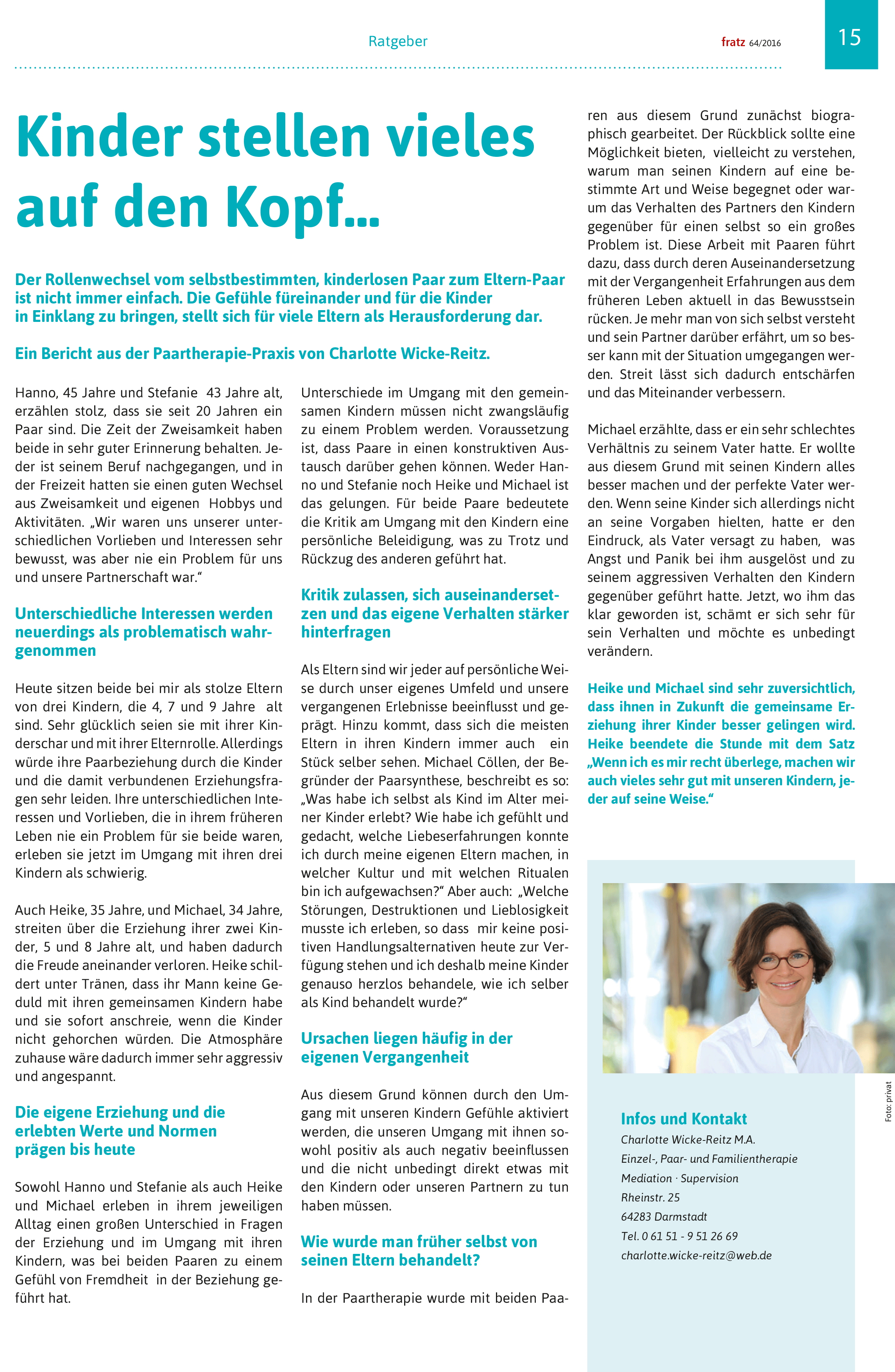 Kinder stellen vieles auf den Kopf, Probleme im Familienalltag